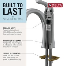Faucet Modern Tek Delikli Banyo Musluğu Fırçalanmış Nikel, Tek Kollu Banyo Musluğu, Gider Montajı, Paslanmaz Çel