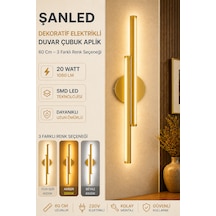 Dekoratif 20w İç Mekan Gold Kasa 60 Cm Duvar Aplik Elektrikli 1 Adet