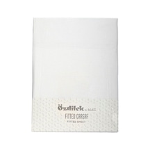 Lastikli Fitted Tek Kişilik Çarşaf Takımı 100 200 Beyaz