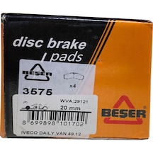 Beşer 3575 Ön Fren Balatası Fiat Daily 49.12 20.Mm Pahsiz