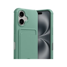 Apple iPhone  Uyumlu-  17 Kelvin Kartvizitli Silikon - Açık Yeşil