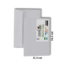 Mektup Zarfı Silikonlu 114x162 Mm 50 Adet 1 Paket Artlantis Cırtlı Beyaz Zarf Takı Zarfı Düğün Para Zarfı
