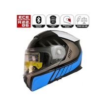 M966 V2 Wx91 Motosiklet Kaskı Güneş Vizörlü Çene Açılır Motorcu Kask Çok Renkli