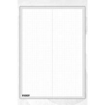 A4 Bloknot Kareli Defter - 50 Yaprak - Memopad - Notepad - Not Defteri - Not Kağıdı - 4108 Çok Renkli