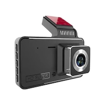 4 İnç Ips Ekran 1080p Araba Kameralı - Yıldız Gece Görüşü, Döngü Kaydı, Geri Vites Görüntüsü, Siyah Tek Lens, Dahili Pil