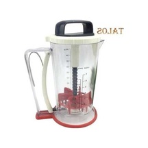 Pazly 900ml Ölçüm Hamur Dağıtıcı Cupcake Waffle Muffin Mix Krep Kek Ayırıcı Şeffaf