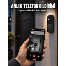 Hd Kameralı Akıllı Kapı Zili Çift Yönlü Sesli Wi-fi Görüntülü Kapı Zili - Lisinya