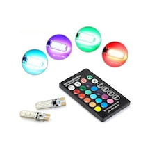 Zhltech Kumandalı Rgb Led T10 Park Ampulu 2 Adet Set
