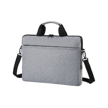 Yuntech01 15.6 İnç Oxford Kumaş Laptop Çantası - Poliester İç Malzeme, Taşıma Kolu, Çekici Bağlayıcı, Gri Gri