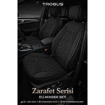 Skoda Octavia 2004 Ve Sonrası Uyumlu Zerafet Serisi Siyah 5'li Ortopedik Koltuk Minderi