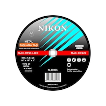 Nikon Metal Flex Taşlama Taşı Bombeli 230x6.0x22mm 25 Adet