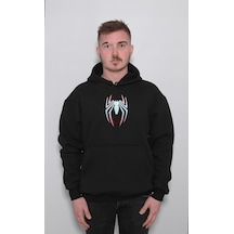 Spiderman Örümcek Adam Logo Sweatshirt Unisex Kapüşonlu Hoodie 001