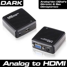 Dark DK HD AVGAXHDMI2 VGA ve Ses - Dijital HDMI Aktarıcı
