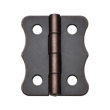 Antik Bakır 100 Adet Papatya Menteşe Düz 36x24 Mm - Dekoratif Çerçevefener Sandık Kutu Menteşesi 1 Adet