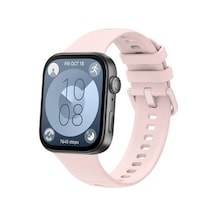 Huawei Watch Fit 3 Band Serisi Klasik Kordon Silikon Strap Kayış - Pembe