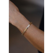Yenigün Kuyumculuk 14 Ayar Altın Greek Desenli Bileklik Blk26266 Sarı Altın