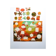 Çocuklar İçin Şekilleri Öğretici Eşleştirme Dikkat Hafıza Güçlendirme Oyunu Cırtlı Etkinlik