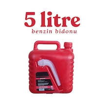 Klc 5l Statik Olmayan Boşaltma Borulu Kulplu Mazot Benzin Taşıma Akaryakıt Depolama Bidonu 5 Litre 5