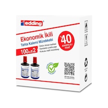 Edding Legamaster 100 ML Tahta Kalemi Mürekkebi 2'li Paket Kırmızı