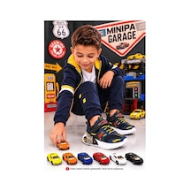 Minipa Garage Lacivert Erkek Çocuk Garaj Tabanlı Çift Metal Arabalı Ortopedik Spor Ayakkabı