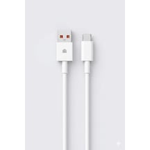 Pdateknoloji 120w/67w Usb-a To Usb-c Hızlı Şarj Ve Data Kablosu 1m Beyaz