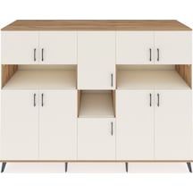 Kronos Dolap 14 Raflı 10 Kapaklı 220x59x163 Çam-aytaşı Çam-aytaşı