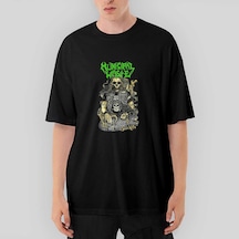 Municipal Waste Skaterskull Oversize Siyah Tişört Siyah