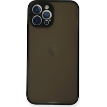 Apple  Uyumlu  iPhone 12 Pro Kılıf Montreal Silikon Kapak Siyah,