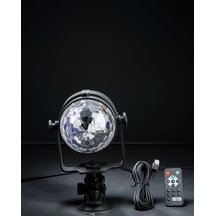 Led Disko Işığı 3w Taşınabilir Kristal Model Uczzzminidiskotopu-4 Çok Renkli