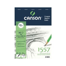 Canson 1557 Resim Ve Çizim Blok 120gr A4 40yp Üstten Spiralli Resim Defteri