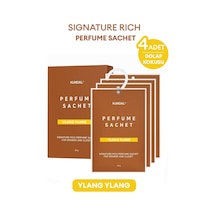 Dolap İçi Parfümlü Koku Kesesi Kundal Signature Rich Perfume Sachet 4x20g Ylang Ylang Çiçeksi