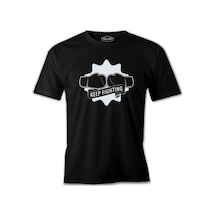 Keep Fighting Boxing Siyah Erkek Tshirt 001
