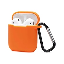 Newface - 237 - Airpods Uyumlu 2 2.nesil Sert Silikon Kılıf - Aconcept - - Turuncu