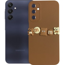 Samsung Galaxy Uyumlu A25 Kılıf 3d M Bear Kamera Korumalı Silikon Kapak