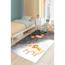 West Home Makinede Yıkanabilir Kaymaz Taban Leke Tutmaz Yıldız Desenli Bebek Ve Çocuk Halısı Oyun Matı Wh 514 Black Siyah