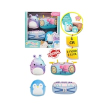 Micromallows Squishmallows Mini Yumuşak Peluş Oyuncak 2 Figür + 2 Aksesuar Figür Seti - 6 Cm - Mod-2 Çok Renkli
