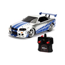 1:16 Fast Furious Kumandalı Brian's Nissan Skyline Gt-r Turbo Araba Gümüş