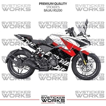 Bajaj Rs200 Kaplama Sticker Ride Or Die Design Motor Kaplama Modeli Hazır Kit Tüm Modeller Uyumlu Kırmızı