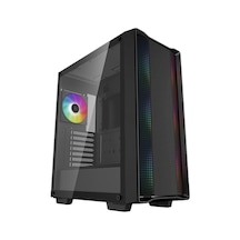 Deepcool CC560 V2 PF550 550W 80Plus Mid-Tower 4X Rainbow Fanlı Bilgisayar Kasası Siyah