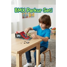 Parkurlu Ve Sök Tak Aksesuarlı Mini Bmx Bisiklet Oyun Seti 3+ Yaş Çok Renkli