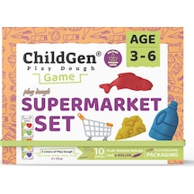 Childgen Süper Market Sahneli Oyun Hamuru Kutusu Çok Renkli