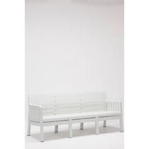 Lara 3'lü Mindersiz Koltuk Balkon&teras Bahçe Koltuk / Beyaz