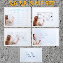 5-6-7-8. Sınıf Yazı Tahtası Seti Statik Kağıt Tahta