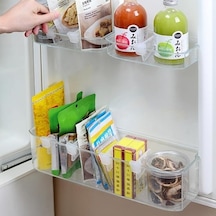 4 Adet/takım Buzdolabı Bölücüler Gıda Sınıfı Yerden Tasarruf Sağlayan Plastik Popüler Sınıflandırılmış Snap-on Mutfak Malzemeleri