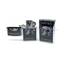 Death Note Gümüş Renk Kapaklı Benzinli Çakmak