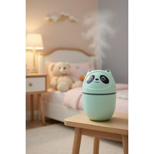 Sevimli Panda Figürlü Hava Nemlendirici Ultrasonik Led Işıklı Masaüstü