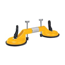 Sgs959 - 100 Kg İkili Ayarlanabilir Alüminyum Gövde Cam Seramik Fayans Ahşap Tutma Taşıma Vantuzu 12cm + 12cm