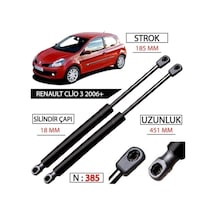 Renault Clio 3 Bagaj Amortisörü 2006 Sonrası Takım 2 Adet