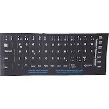 Addison 300162 Türkçe F Siyah  Klavye Stiker