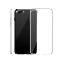 Newface Apple Uyumlu iPhone 8 Plus Kılıf Lüx Şeffaf Silikon Şeffaf